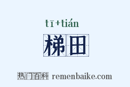 梯田是什么意思的图片